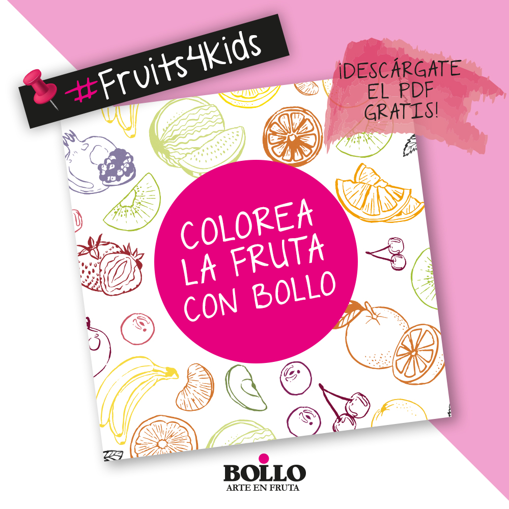 ¡Colorea la fruta con Bollo!