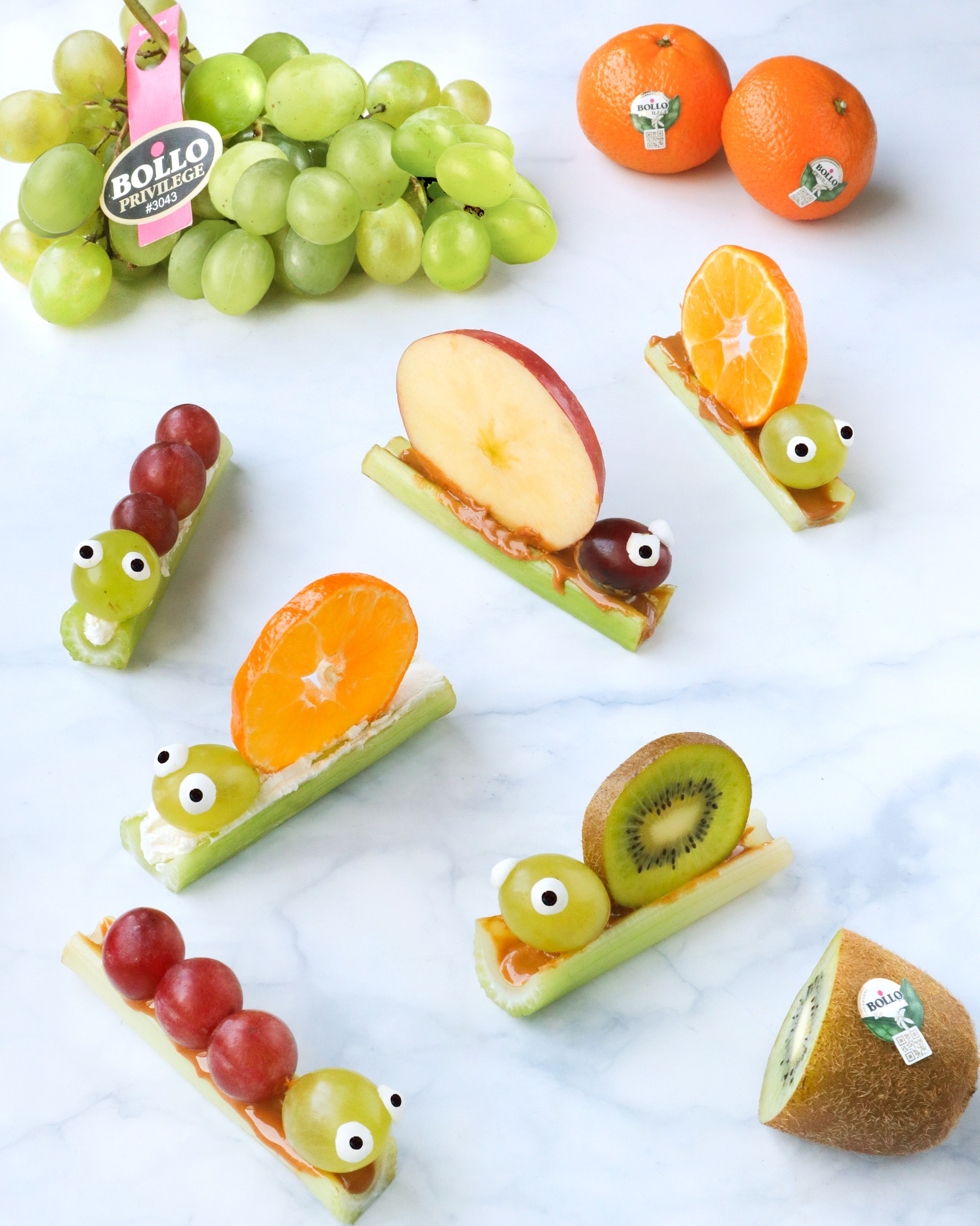 Fruta divertida para niños