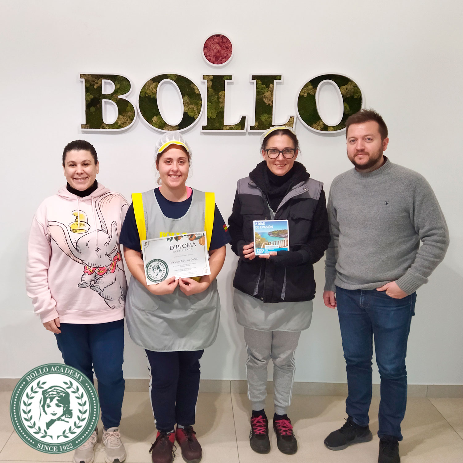 Entrega de reconocimientos: Bollo Academy